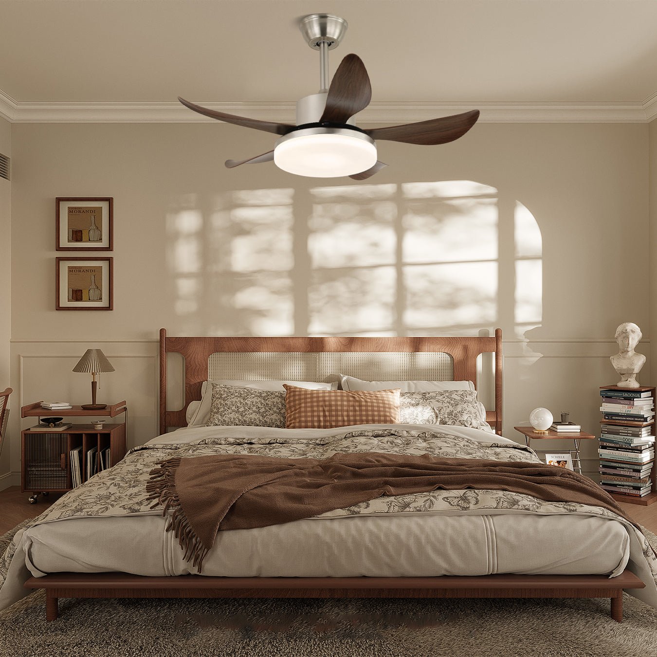 Nerra Modern Wood Ceiling Fan Light-Neutral Decor