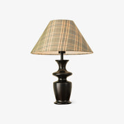 Herita Wood & Fabric Table Lamp-Neutral Decor