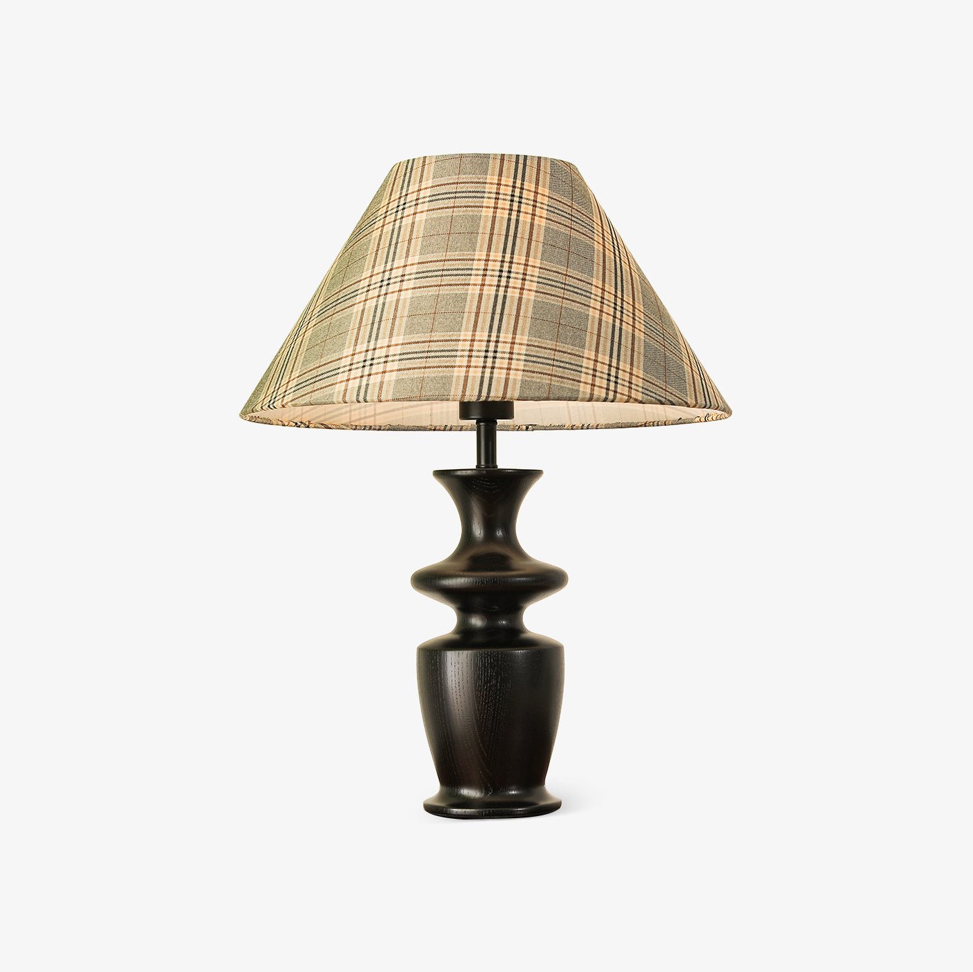 Herita Wood & Fabric Table Lamp-Neutral Decor