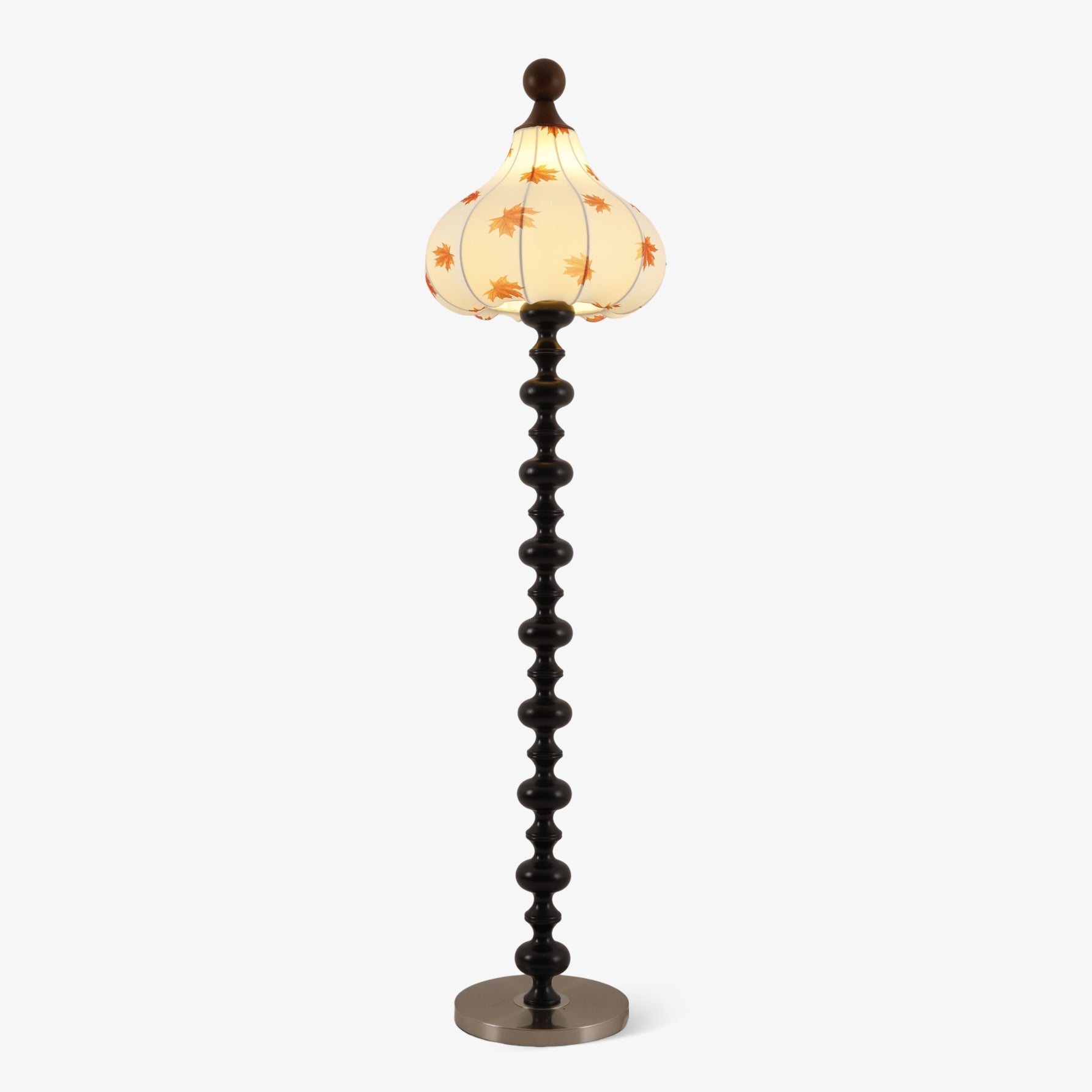 Qrathen Wood Fabric Retro Floor Lamp-Neutral Decor