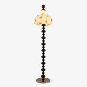 Qrathen Wood Fabric Retro Floor Lamp-Neutral Decor