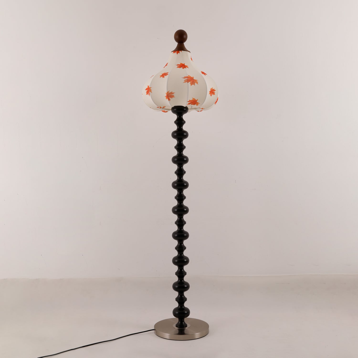 Qrathen Wood Fabric Retro Floor Lamp-Neutral Decor