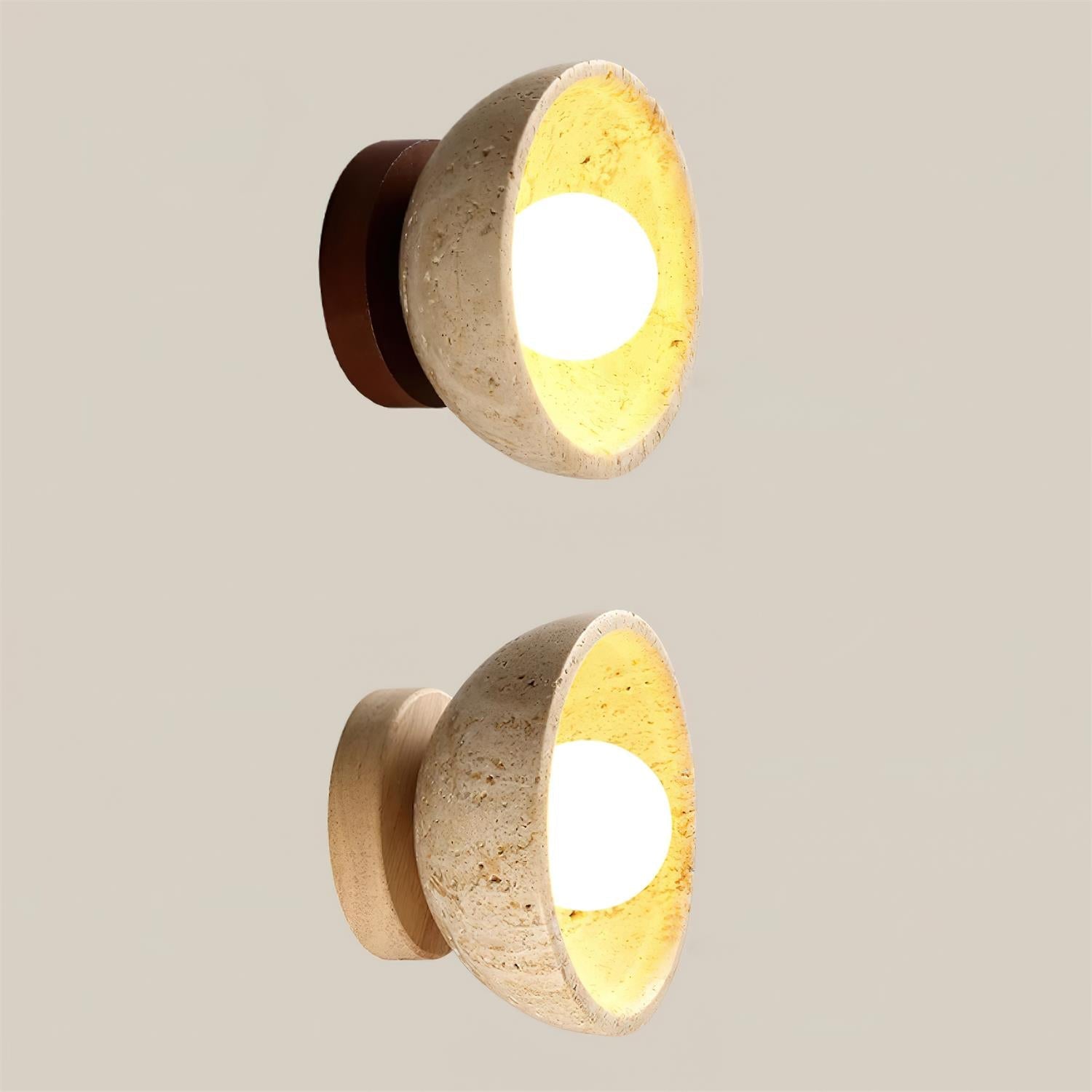 Wall Lamp Travertine Body Modern Minimalist Accent Lighting Fixture