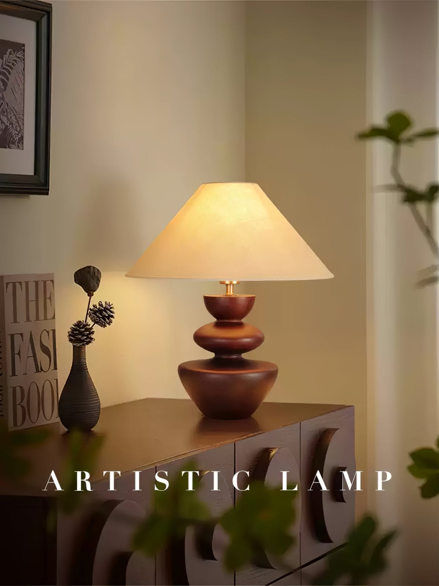 Joanne Wood Vintage Table Lamp-Neutral Decor