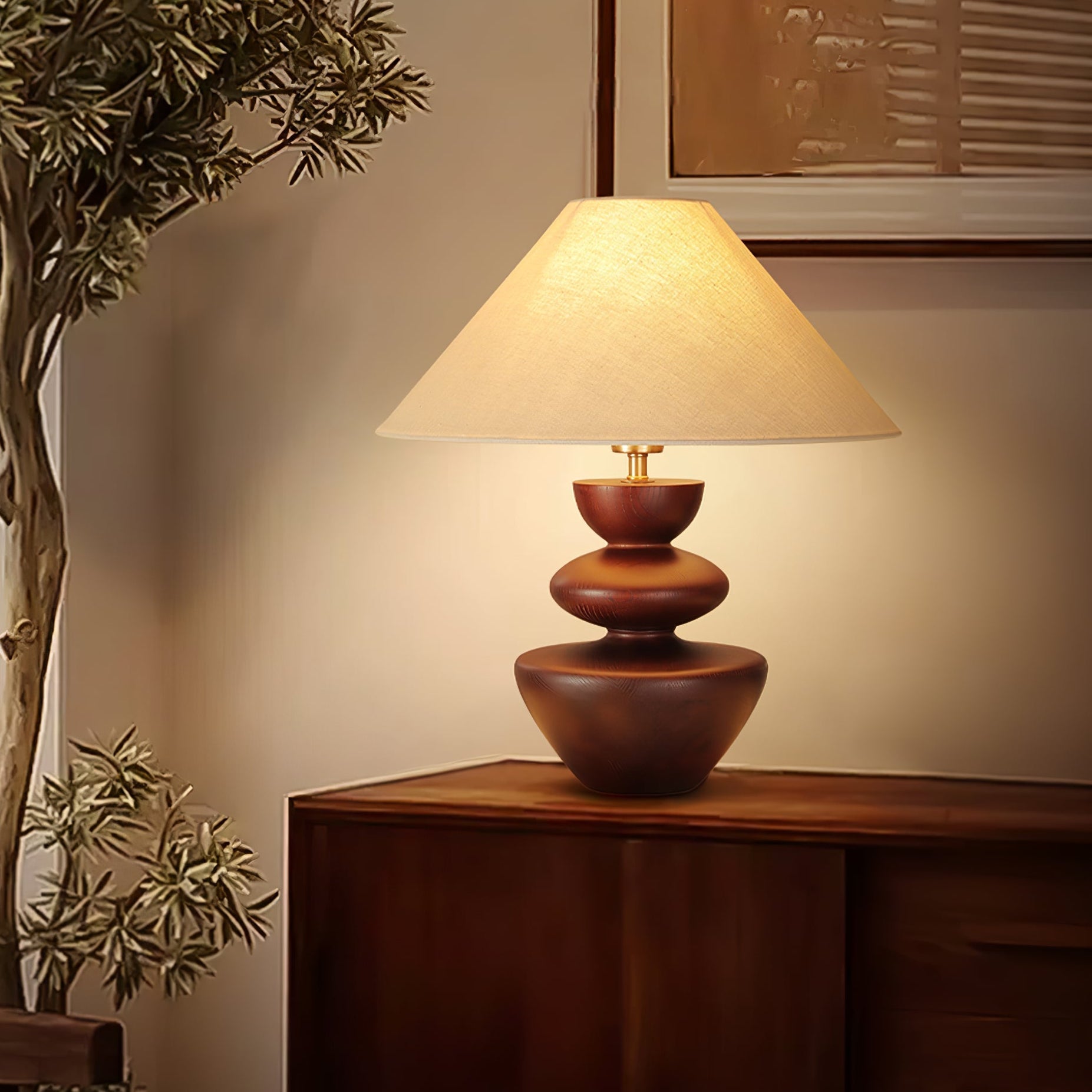 Joanne Wood Vintage Table Lamp-Neutral Decor