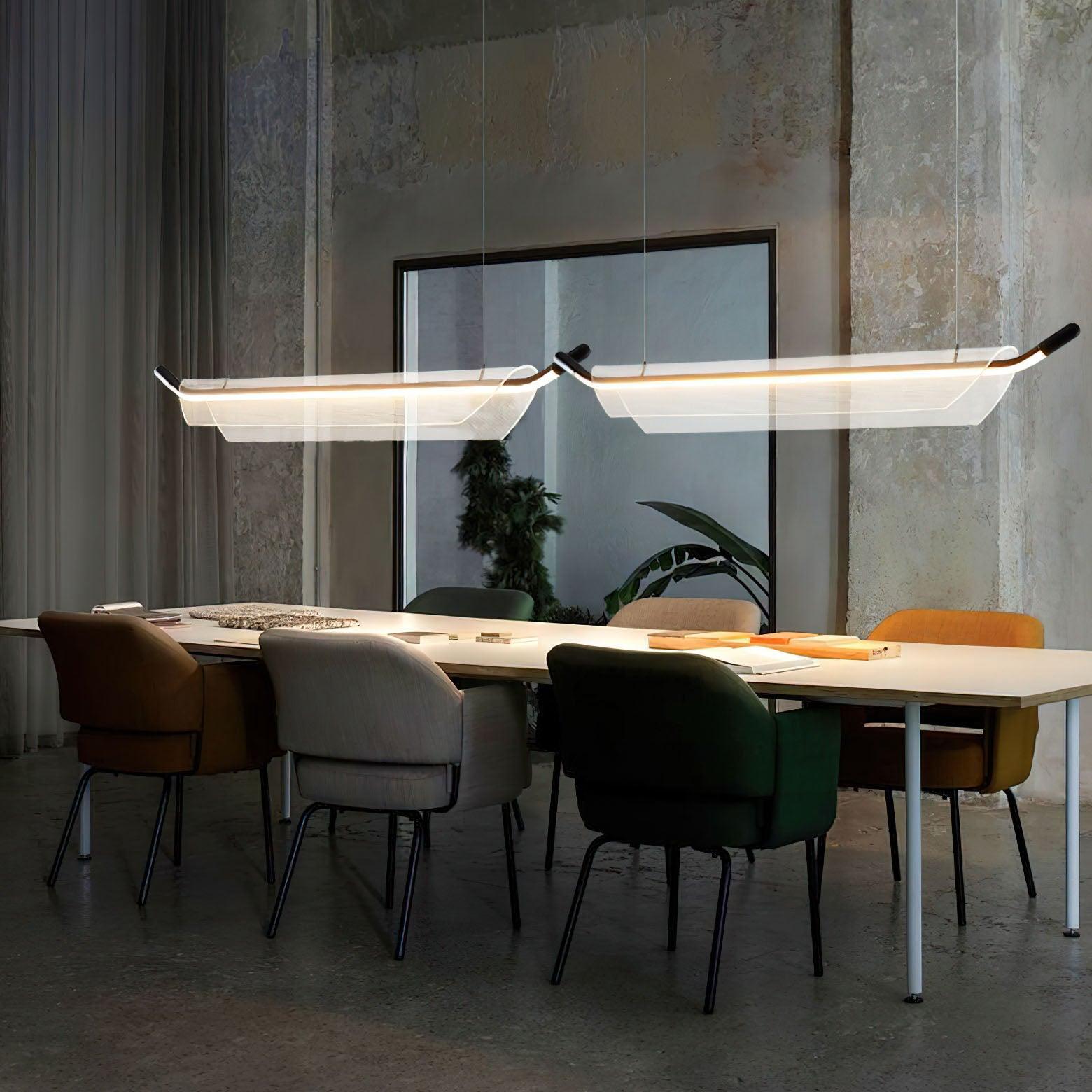 Glider Fashion Acrylic Pendant Light-Neutral Decor