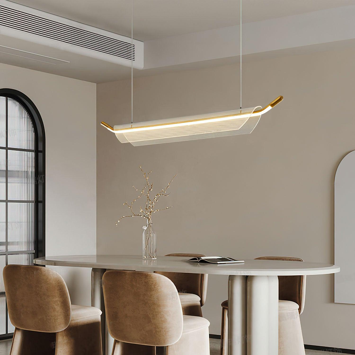 Glider Fashion Acrylic Pendant Light-Neutral Decor