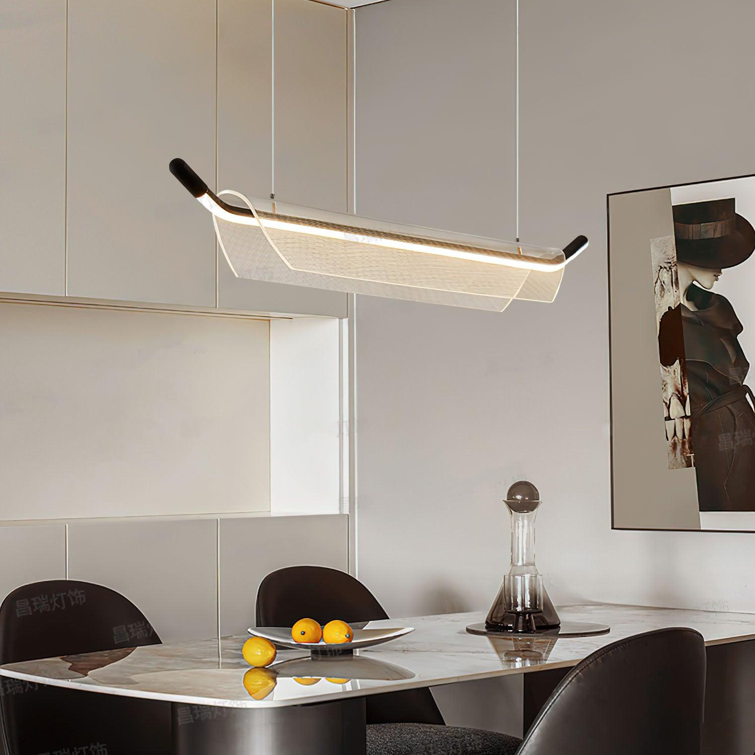 Glider Fashion Acrylic Pendant Light-Neutral Decor