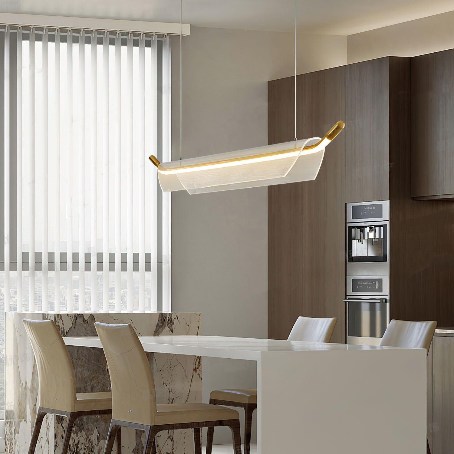 Glider Fashion Acrylic Pendant Light-Neutral Decor