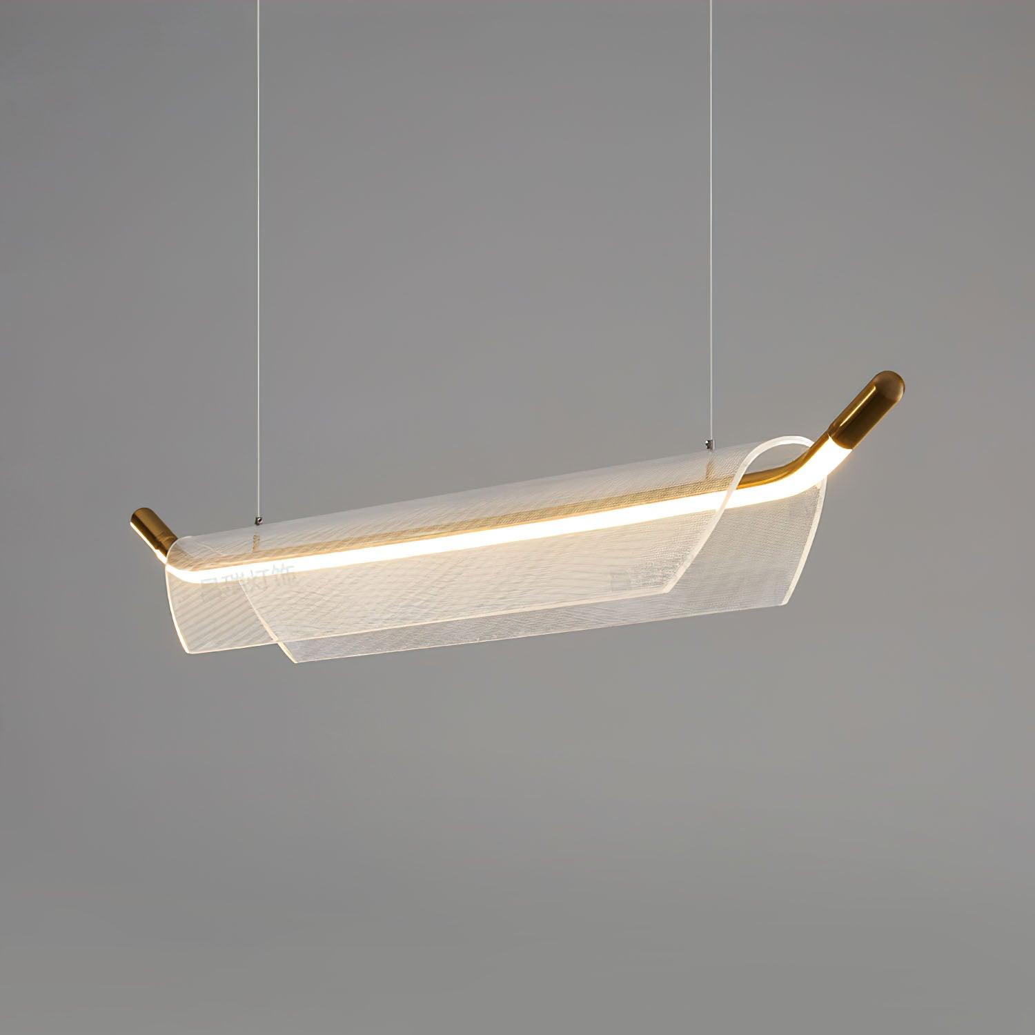 Glider Fashion Acrylic Pendant Light-Neutral Decor