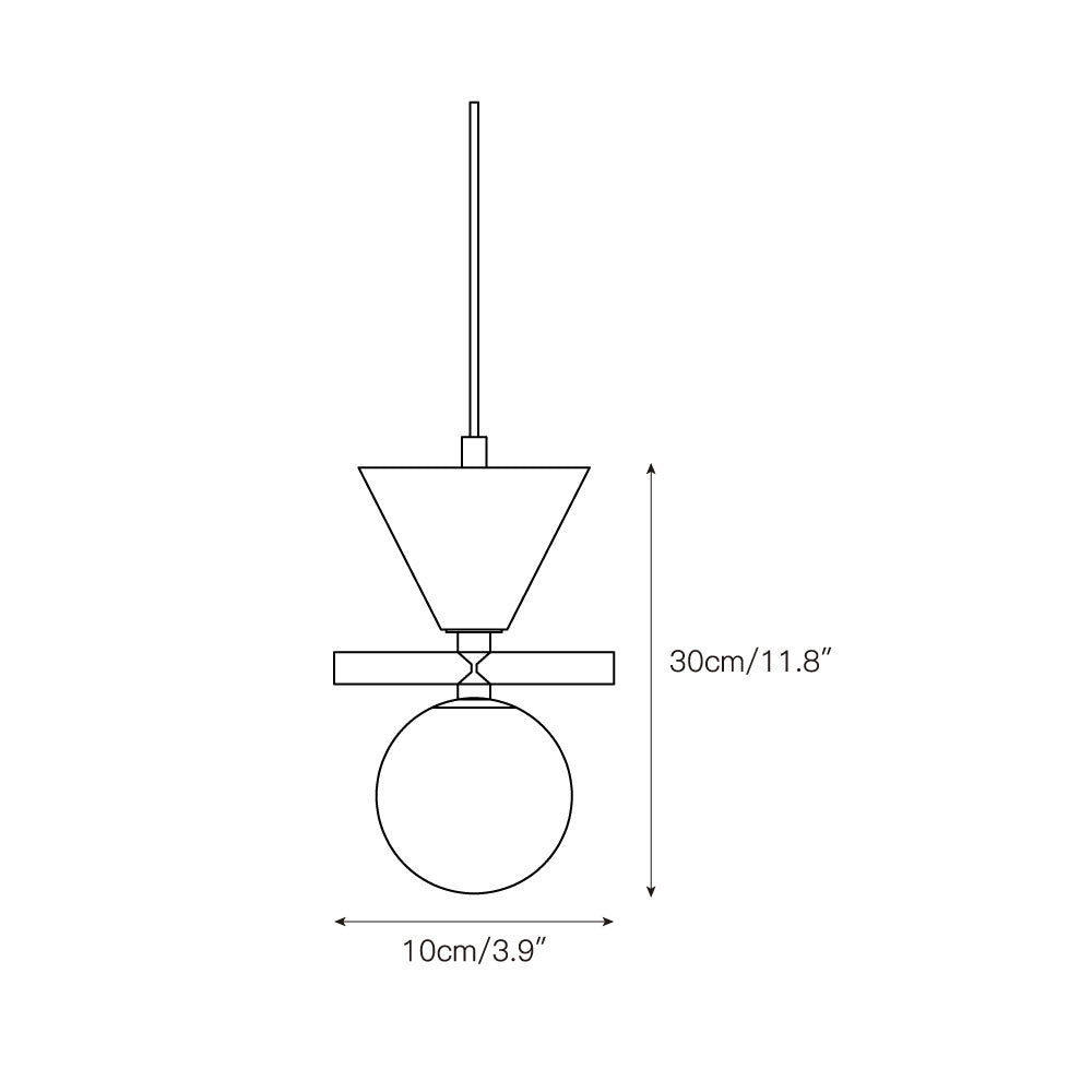 Oneta Pendant Lamp shown in black finish.