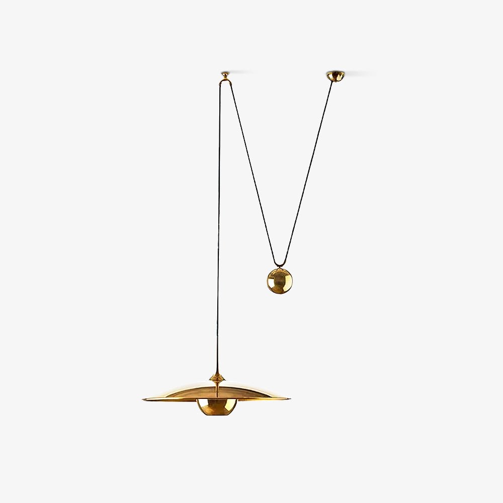 Lustra Pendant Lamp Adjustable for Living Room-Neutral Decor
