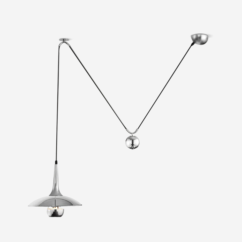 Lustra Pendant Lamp Adjustable for Living Room-Neutral Decor