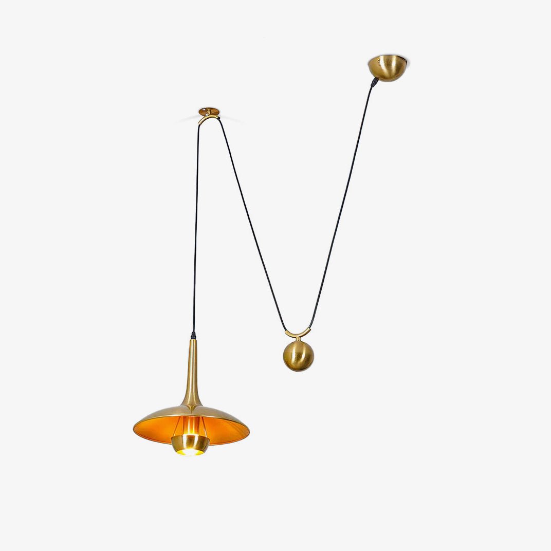 Lustra Pendant Lamp Adjustable for Living Room-Neutral Decor