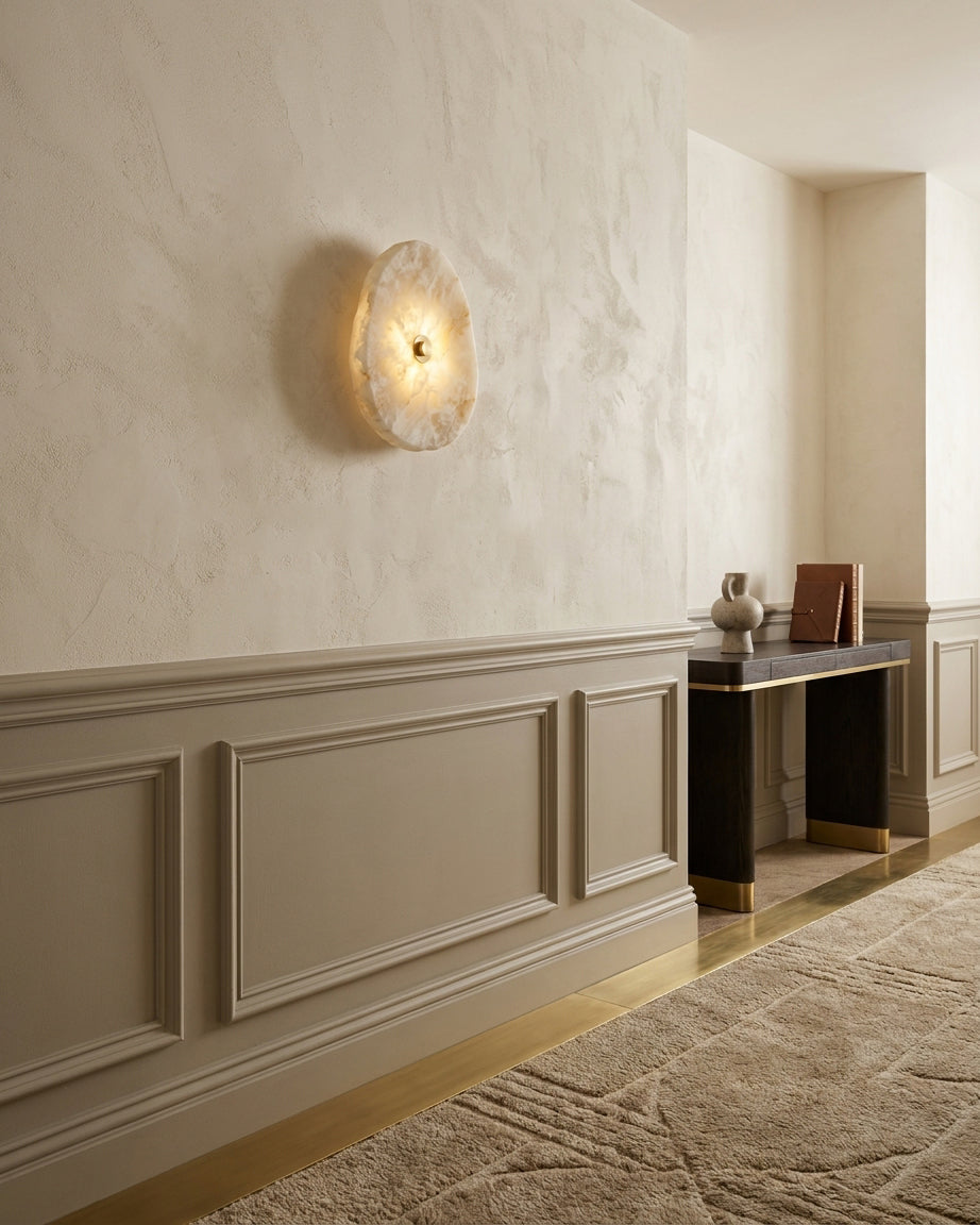 Avelora Alabaster Wall Sconce