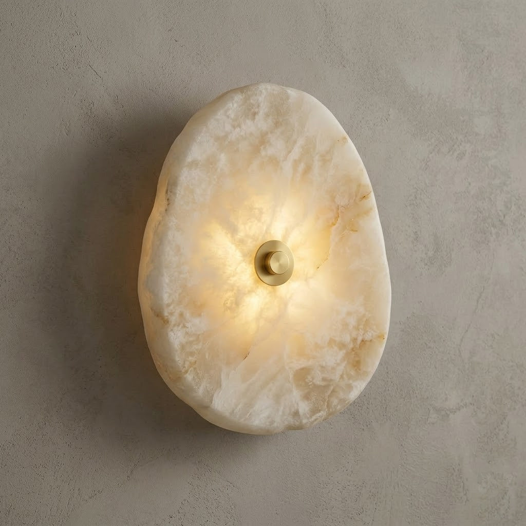 Avelora Alabaster Wall Sconce