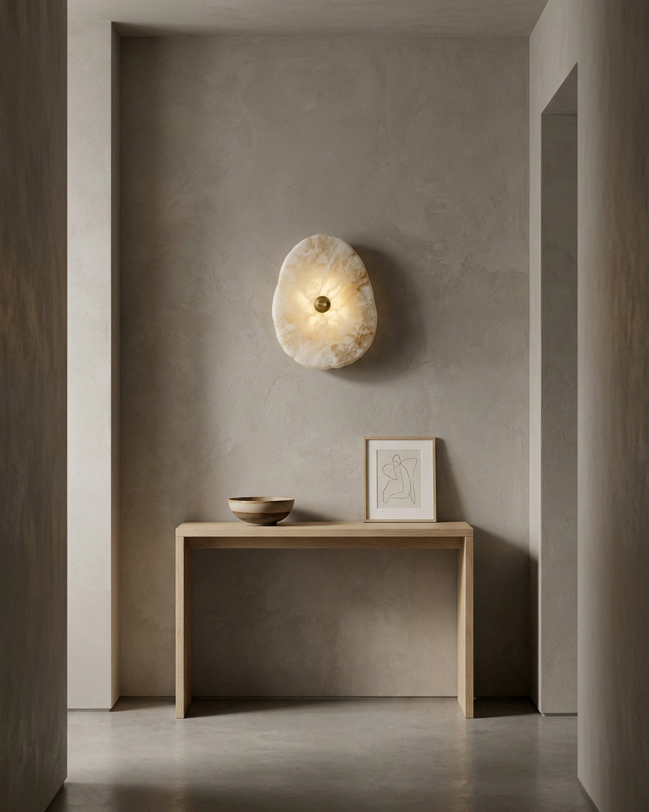 Avelora Alabaster Wall Sconce