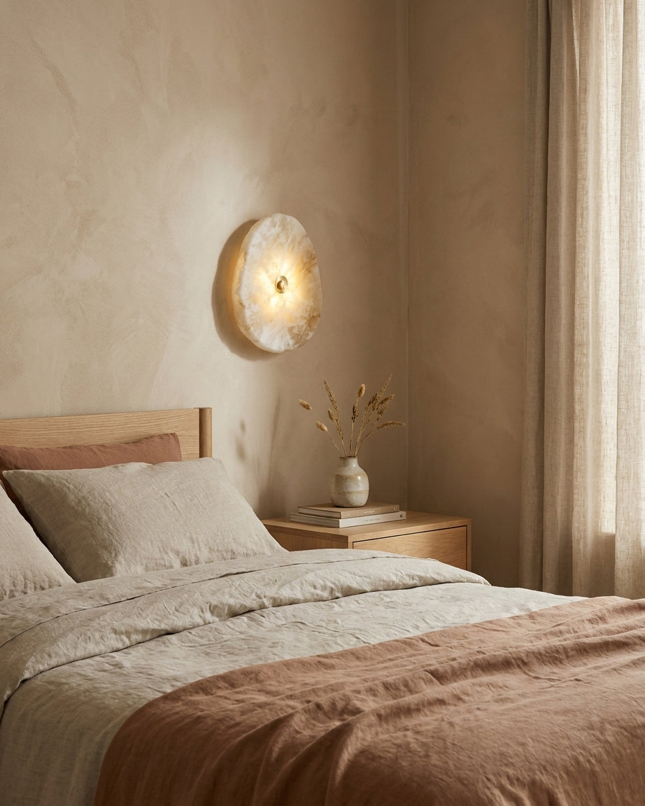 Avelora Alabaster Wall Sconce