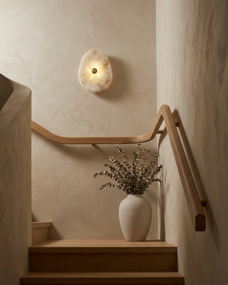 Avelora Alabaster Wall Sconce