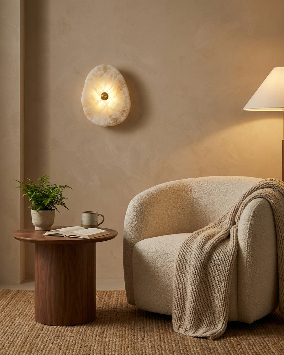 Avelora Alabaster Wall Sconce