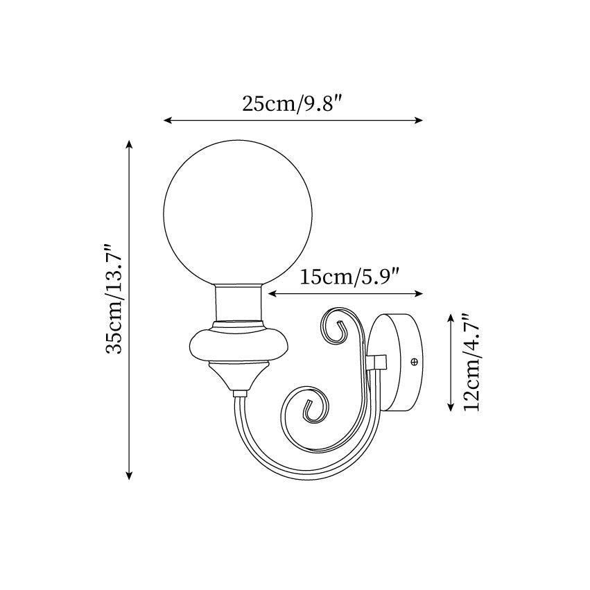 Velin Brass Wall Lamp