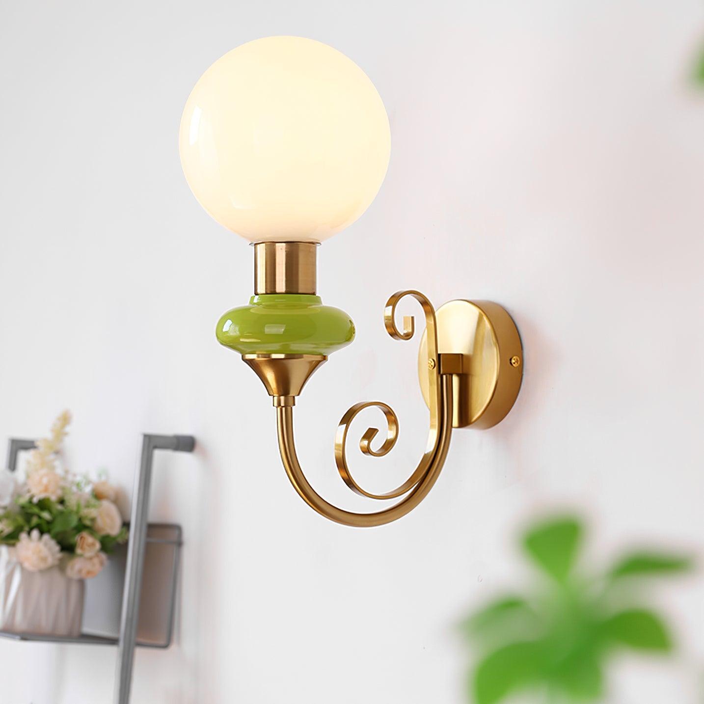 Velin Brass Wall Lamp