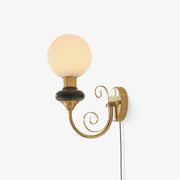Whirl Chic Plug-in Wall Lamp-Neutral Decor