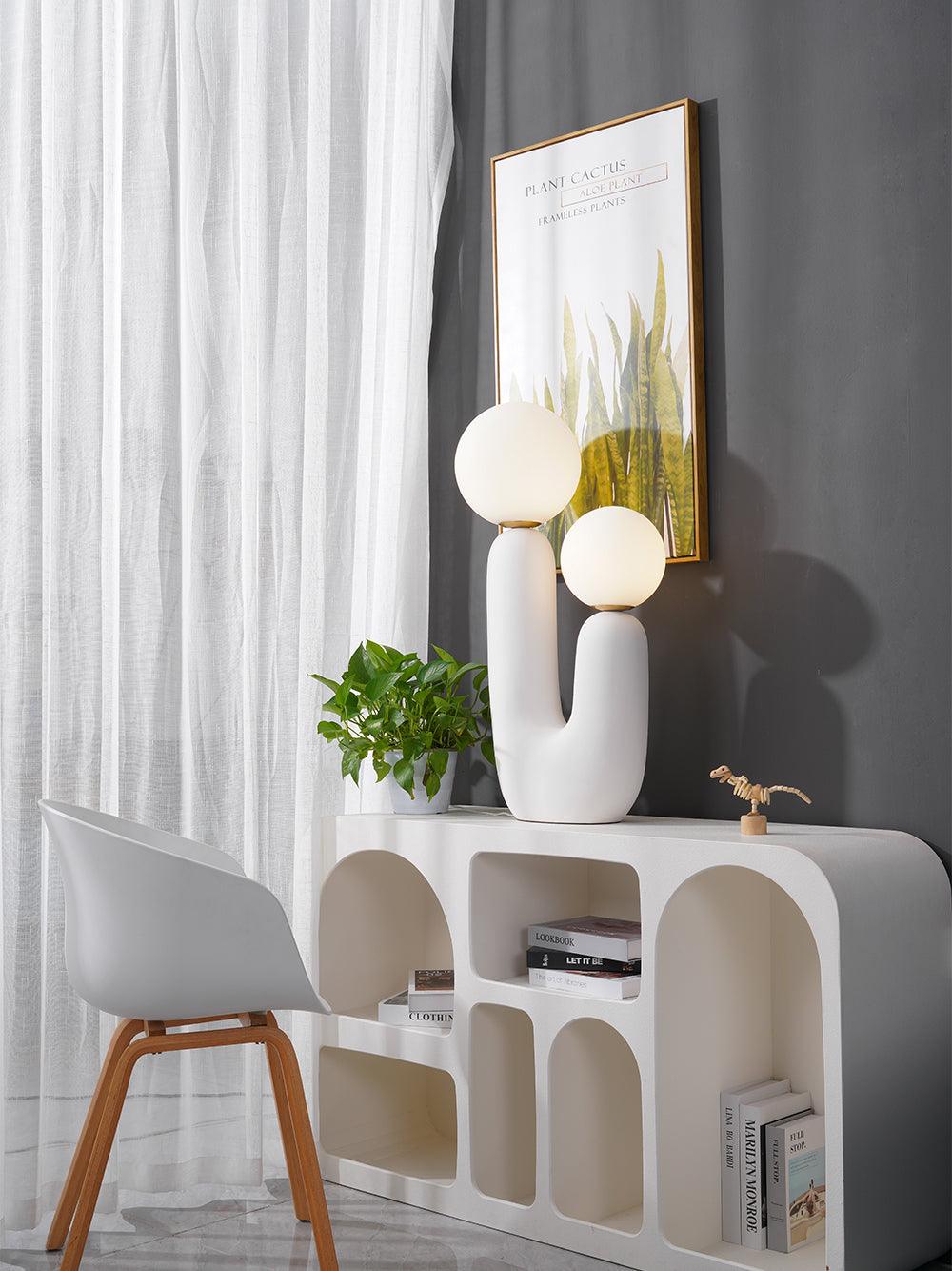 Fayorn Ceramics Table Lamp-Neutral Decor