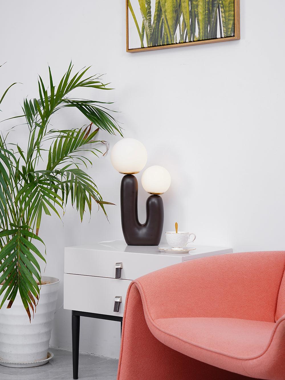 Fenix Resin Artistic Table Lamp-Neutral Decor