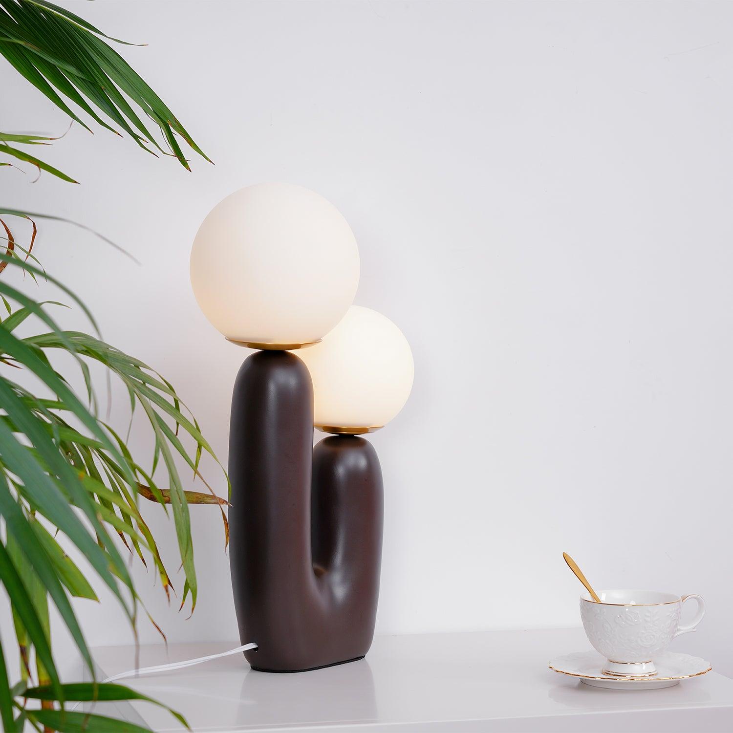 Fenix Resin Artistic Table Lamp-Neutral Decor