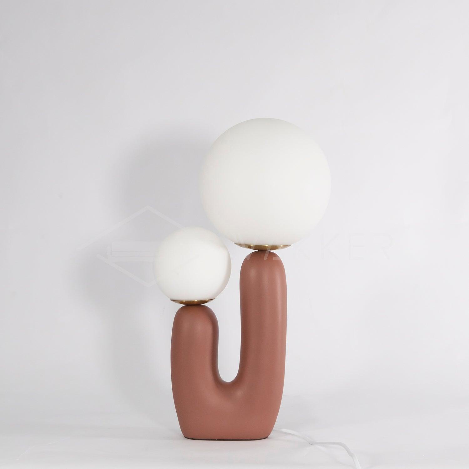 Fenix Resin Artistic Table Lamp-Neutral Decor