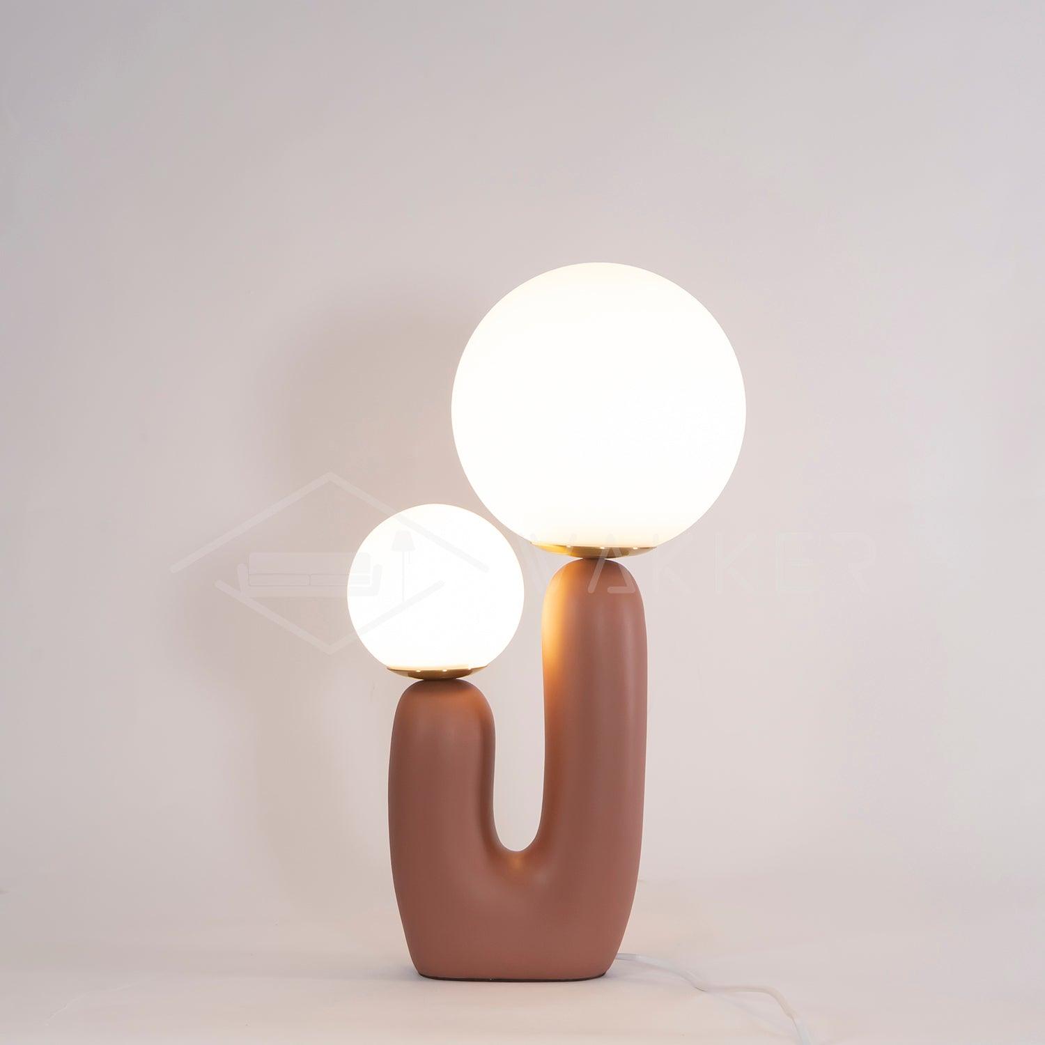Fenix Resin Artistic Table Lamp-Neutral Decor