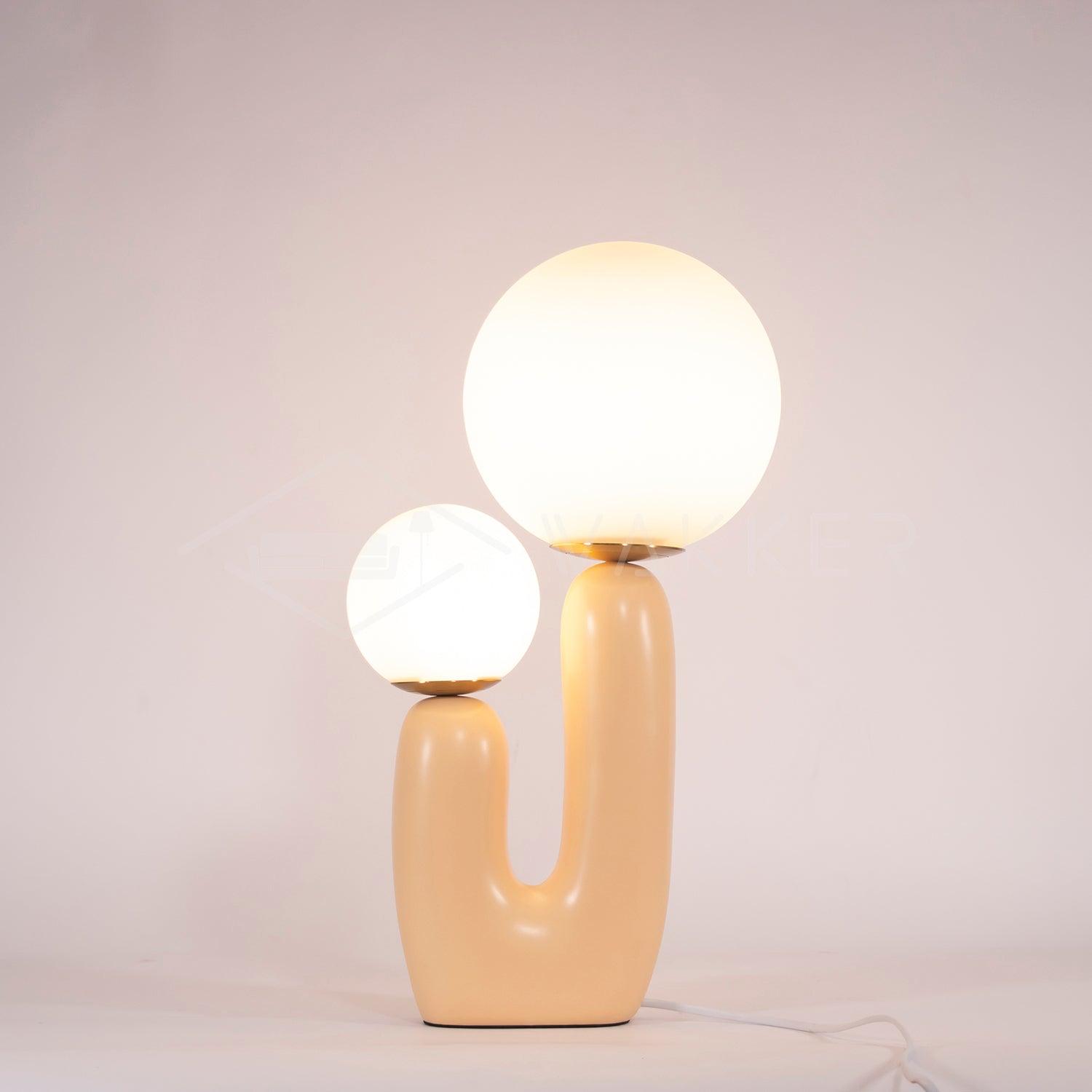Fenix Resin Artistic Table Lamp-Neutral Decor