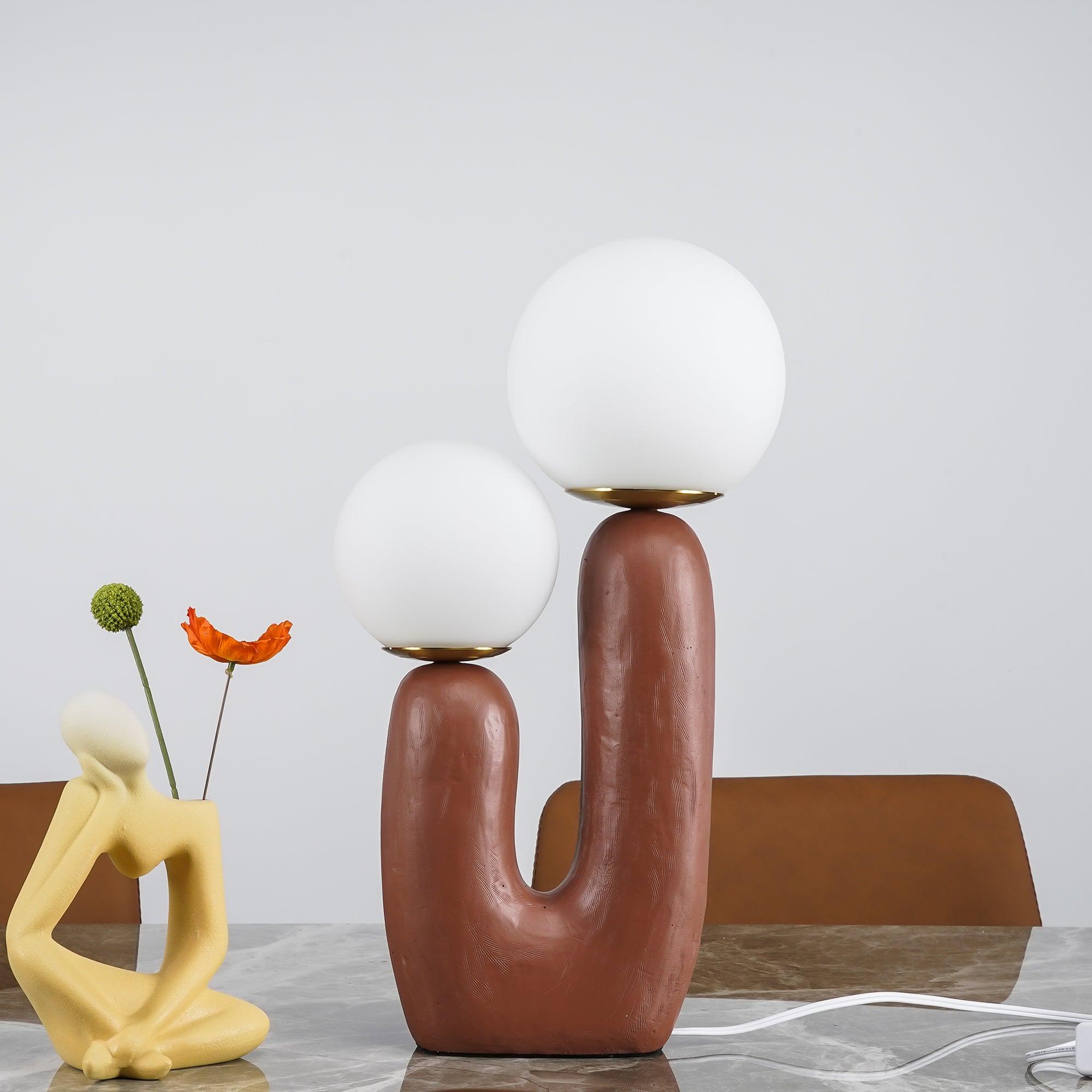 Elyrain Resin Artistic Table Lamp-Neutral Decor