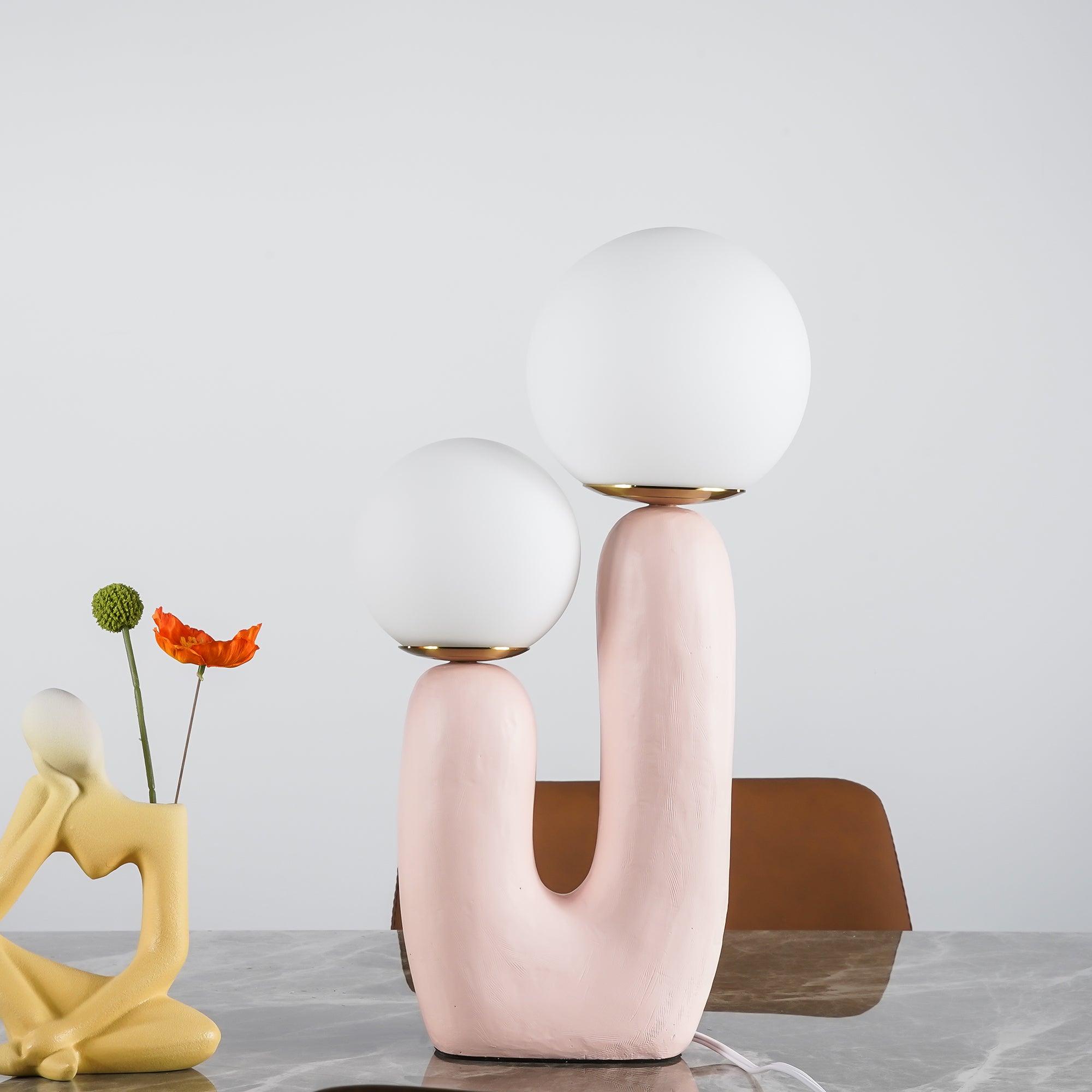 Elyrain Resin Artistic Table Lamp-Neutral Decor
