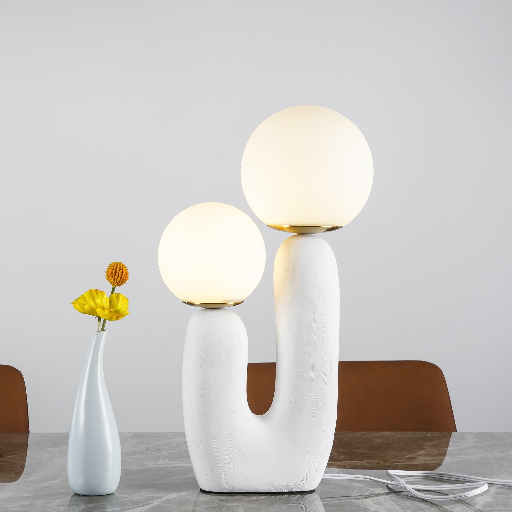 Elyrain Resin Artistic Table Lamp-Neutral Decor