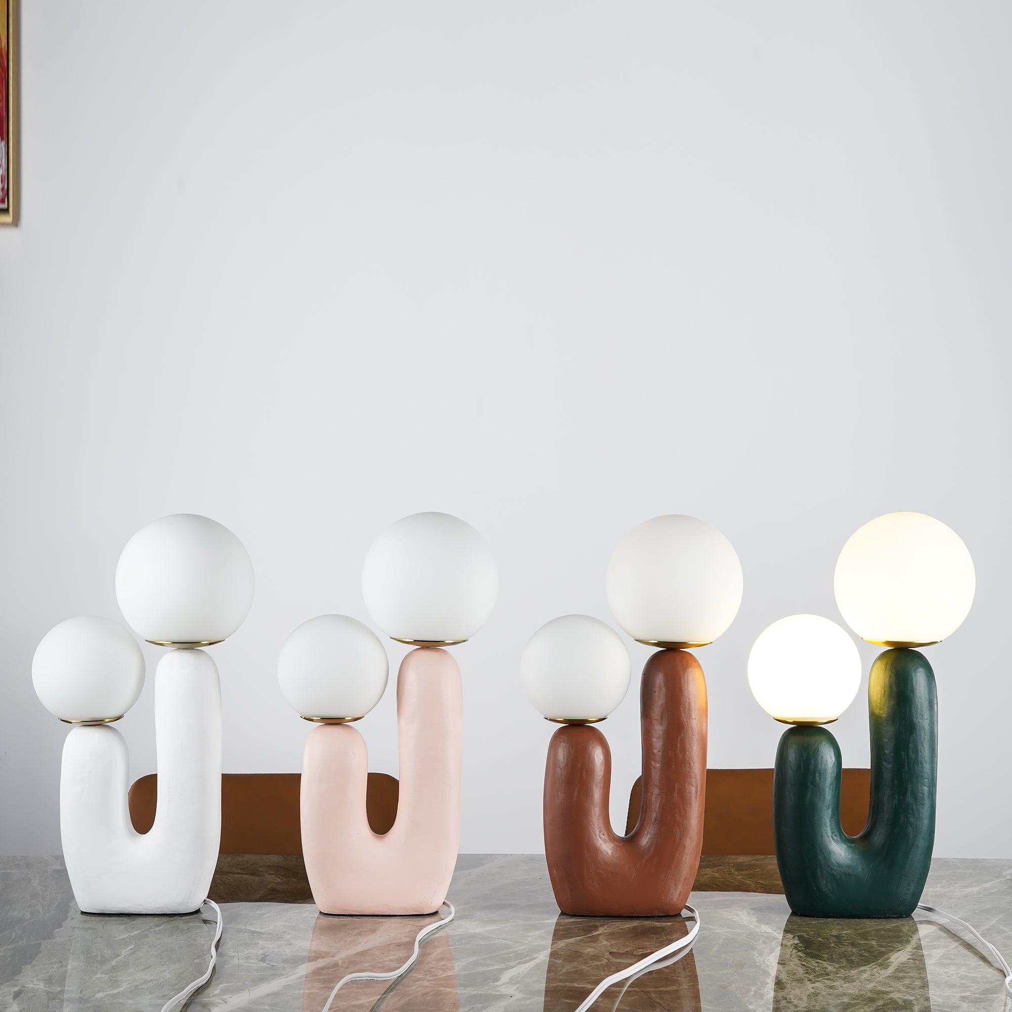 Elyrain Resin Artistic Table Lamp-Neutral Decor