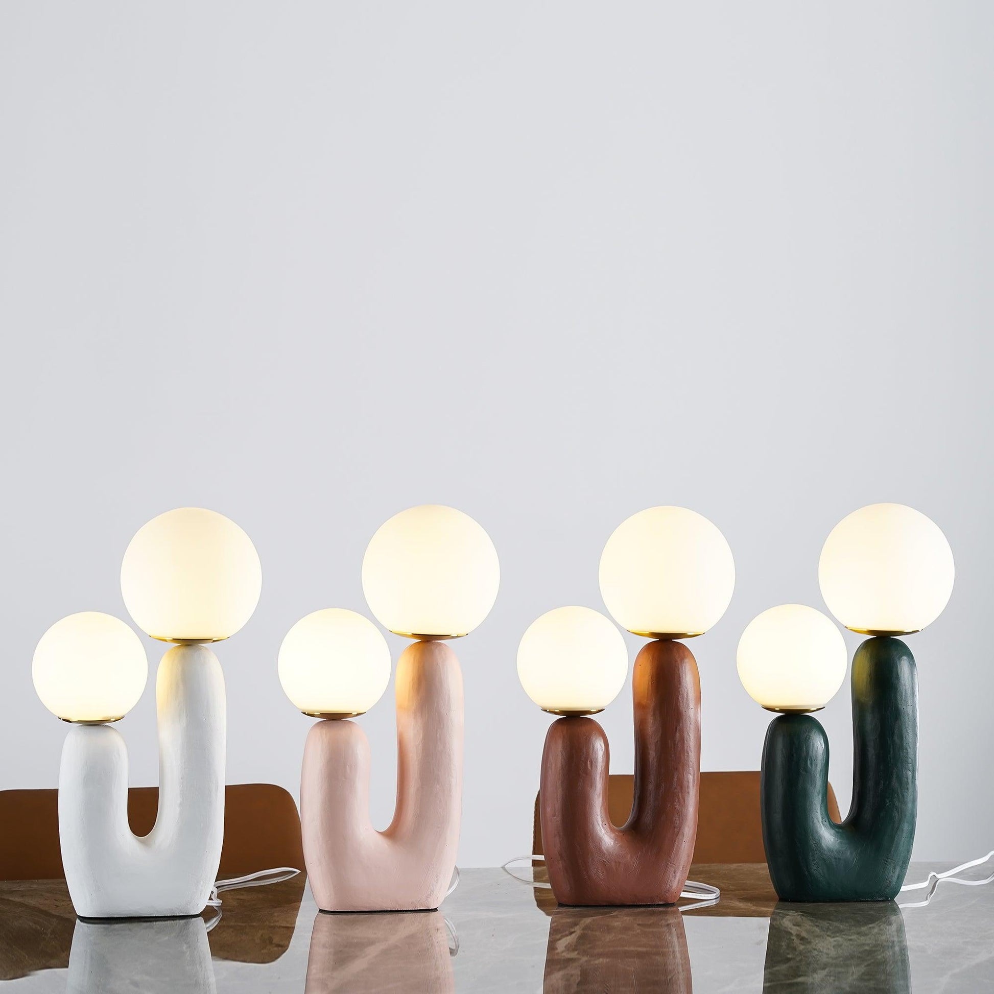 Elyrain Resin Artistic Table Lamp-Neutral Decor