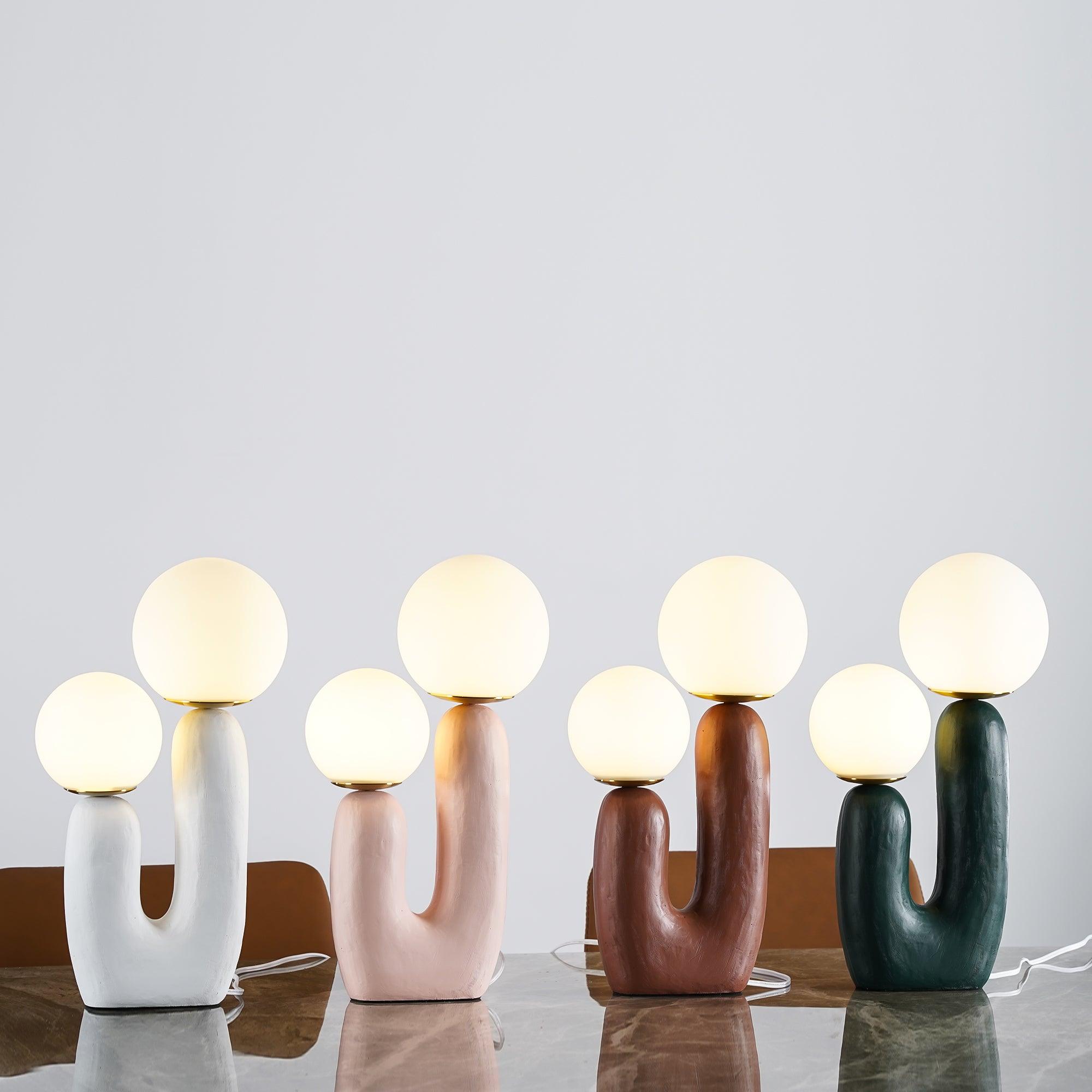 Elyrain Resin Artistic Table Lamp-Neutral Decor