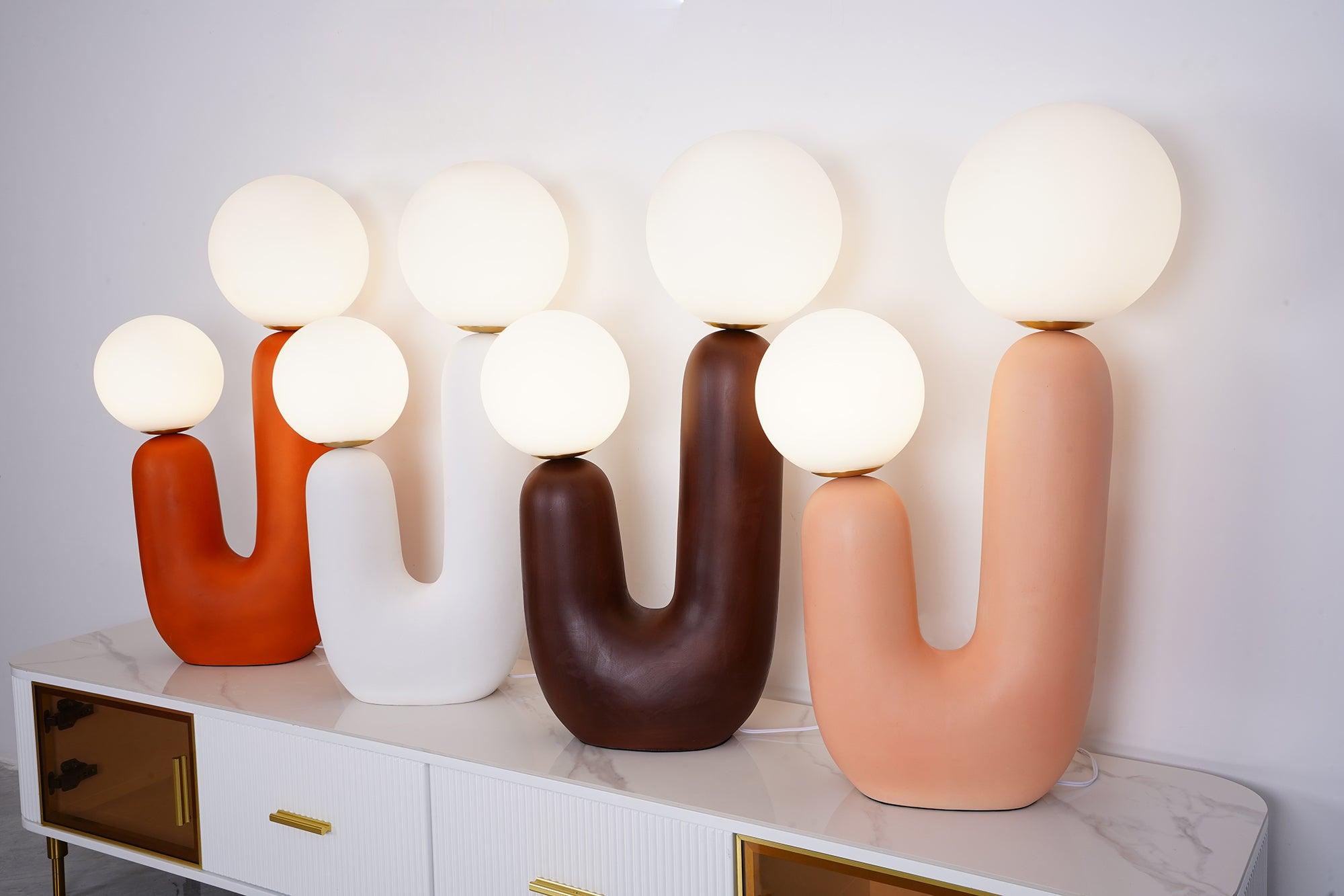 Fayorn Ceramics Table Lamp-Neutral Decor