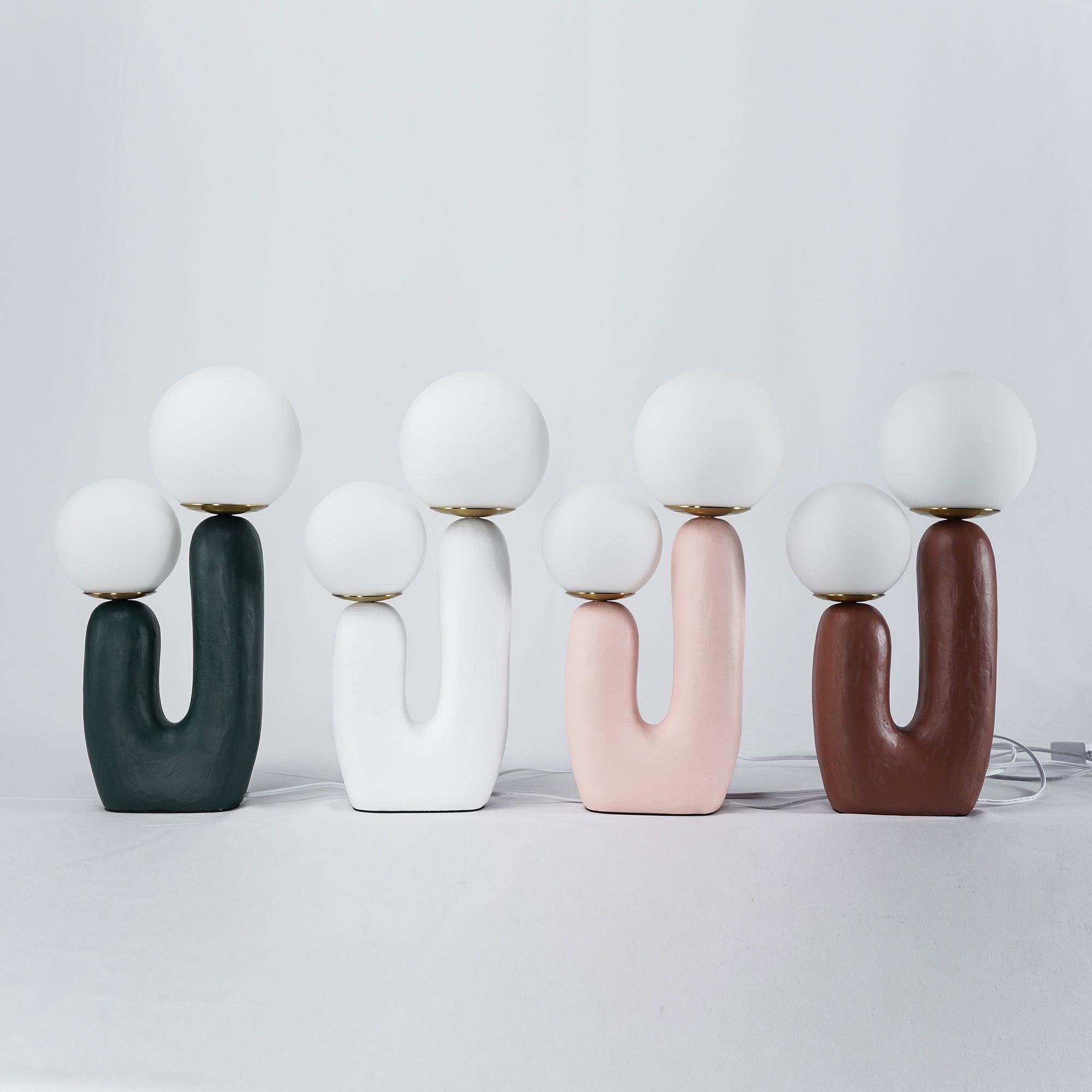 Elyrain Resin Artistic Table Lamp-Neutral Decor
