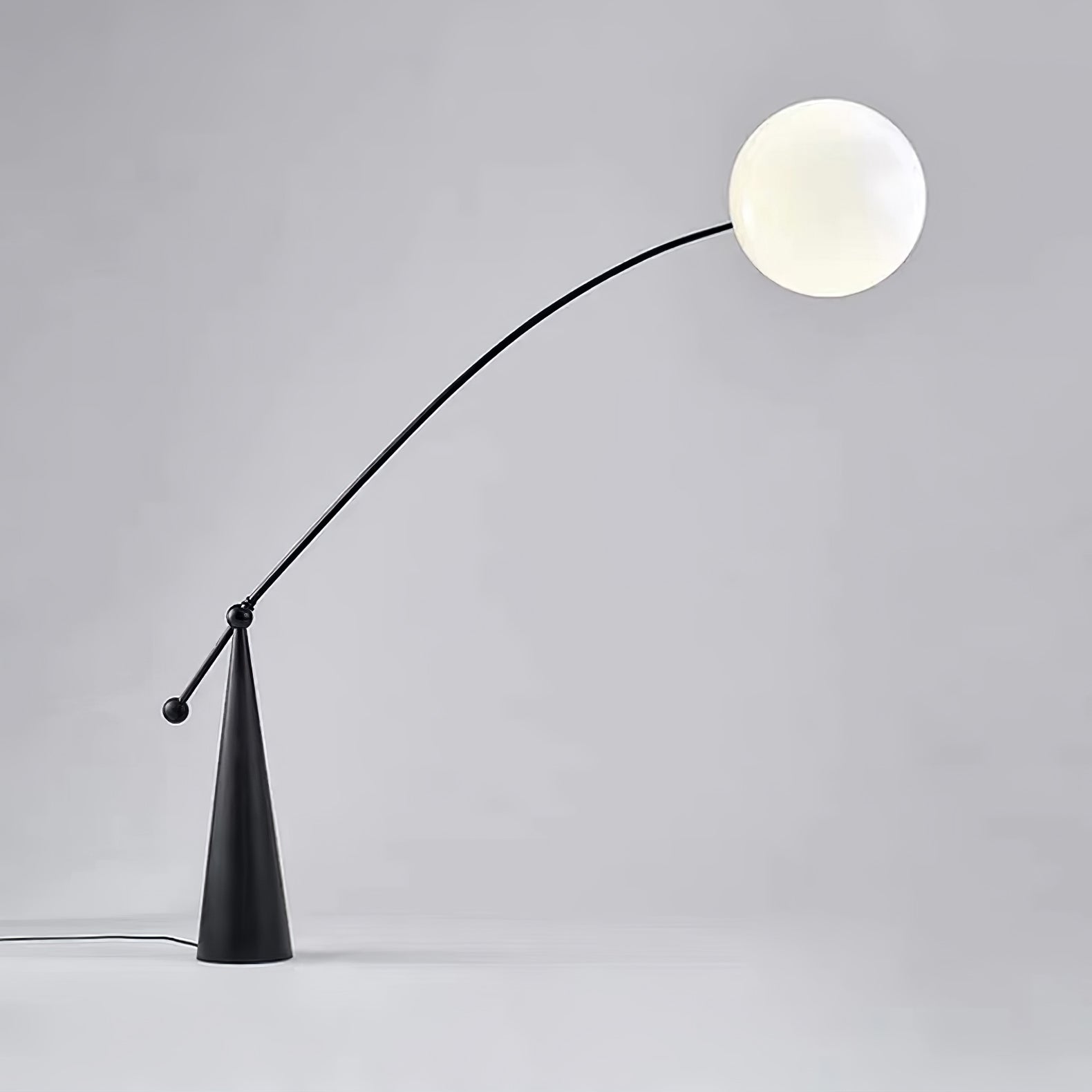 Ortalil Modern Arc Floor Lamp-Neutral Decor