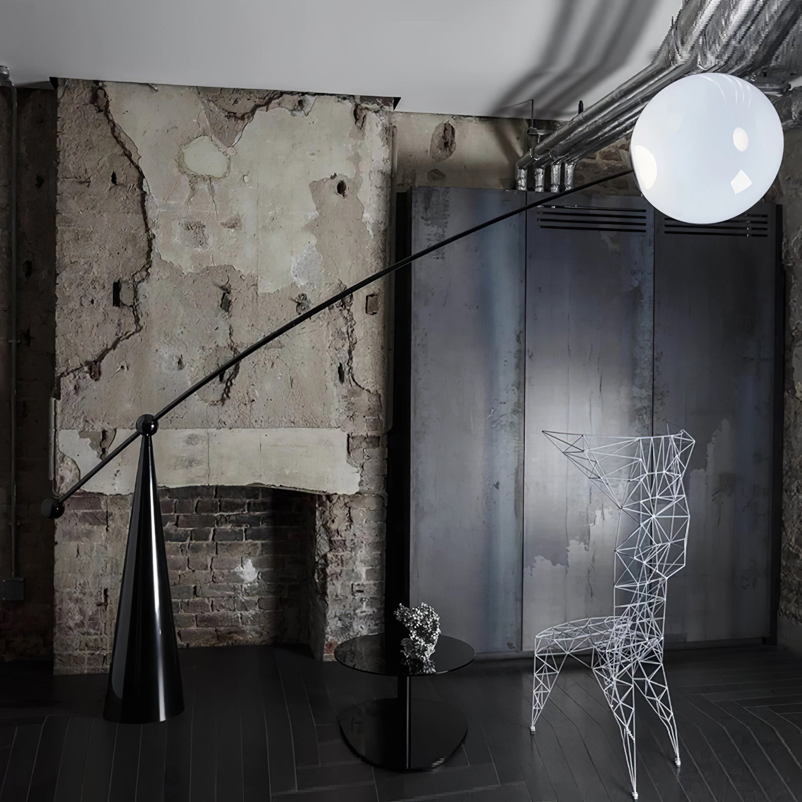 Ortalil Modern Arc Floor Lamp-Neutral Decor