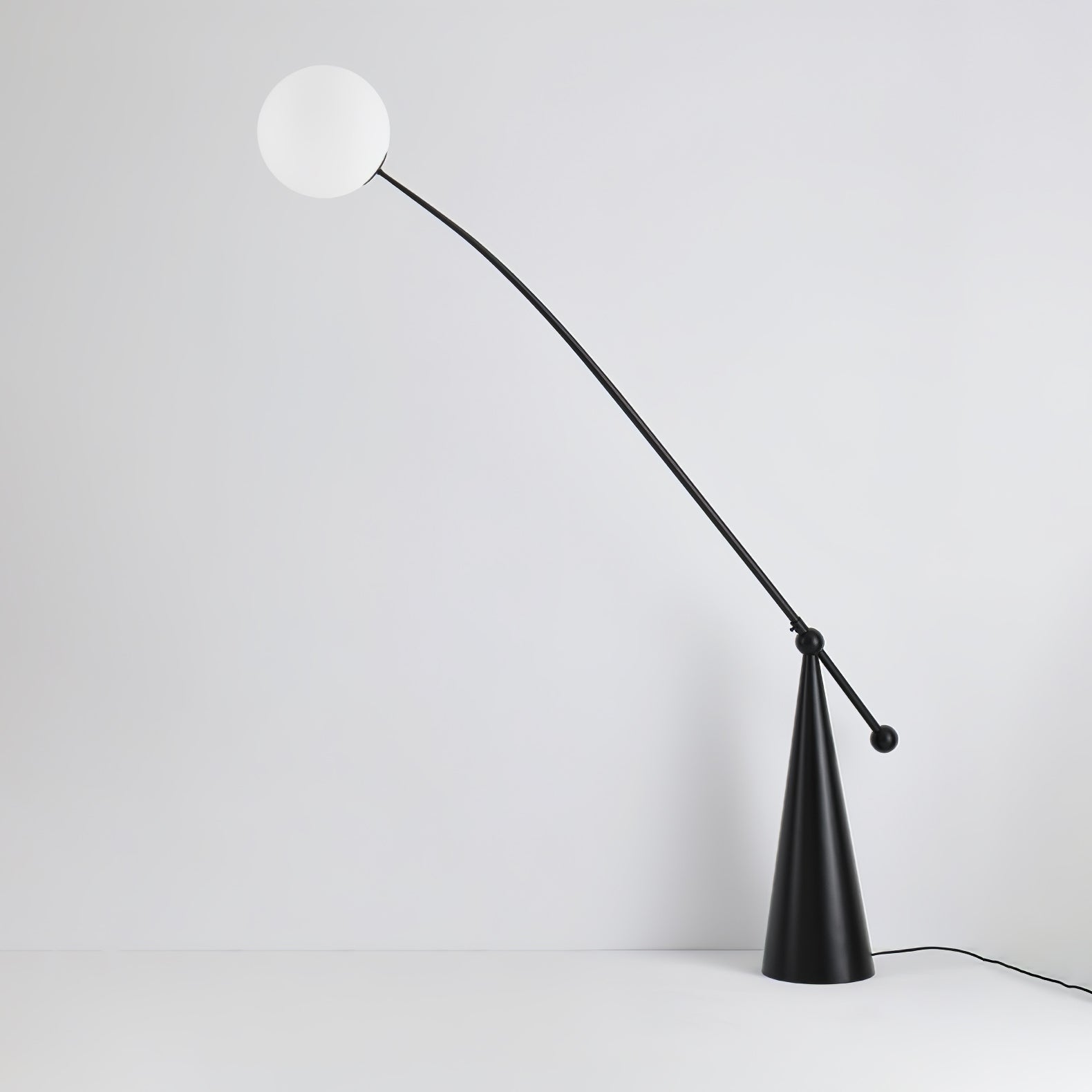 Ortalil Modern Arc Floor Lamp-Neutral Decor