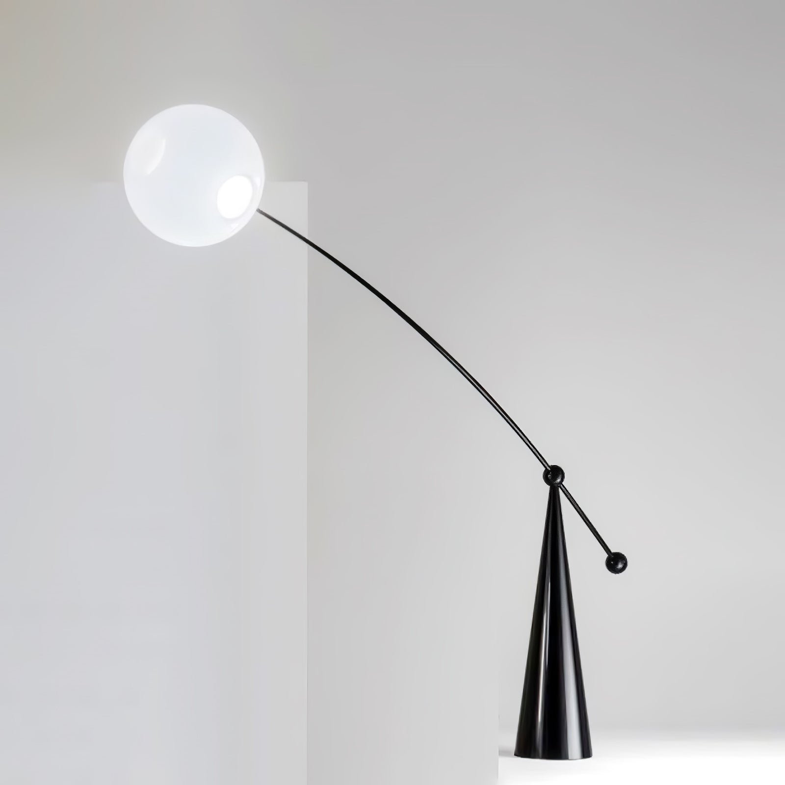 Ortalil Modern Arc Floor Lamp-Neutral Decor