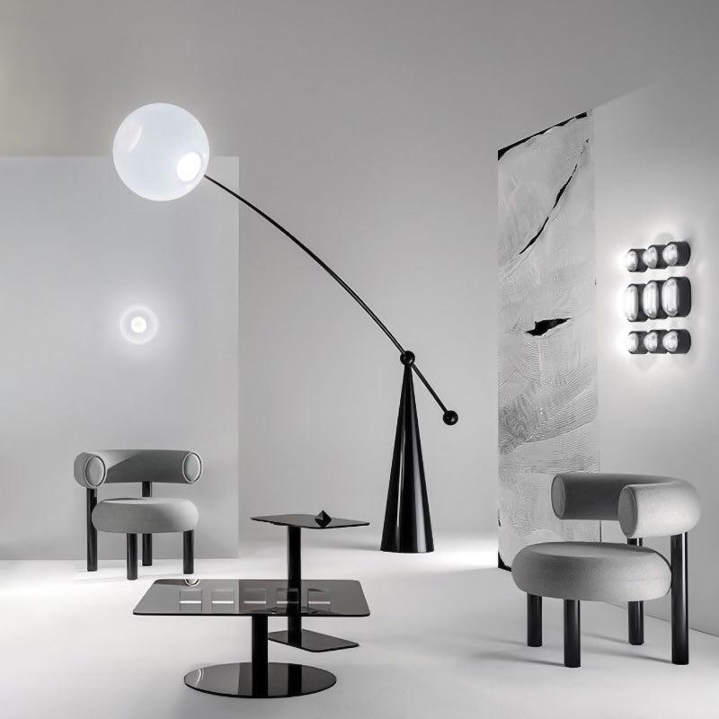 Ortalil Modern Arc Floor Lamp-Neutral Decor