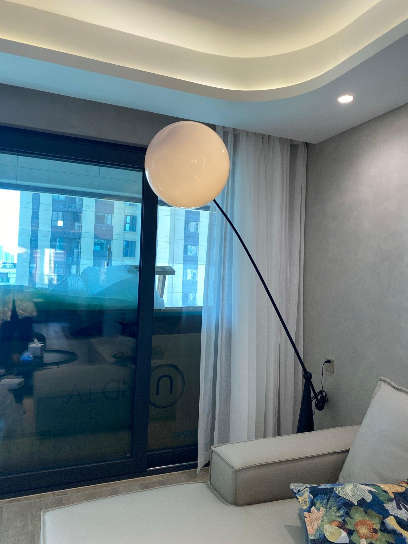 Ortalil Modern Arc Floor Lamp-Neutral Decor