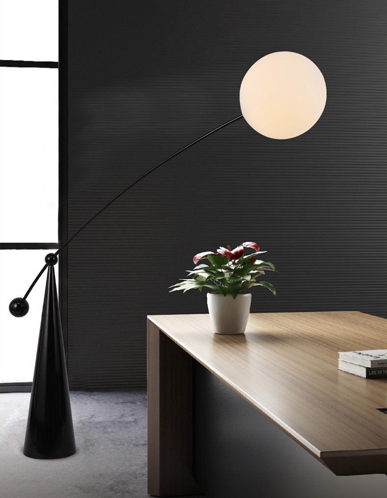 Ortalil Modern Arc Floor Lamp-Neutral Decor