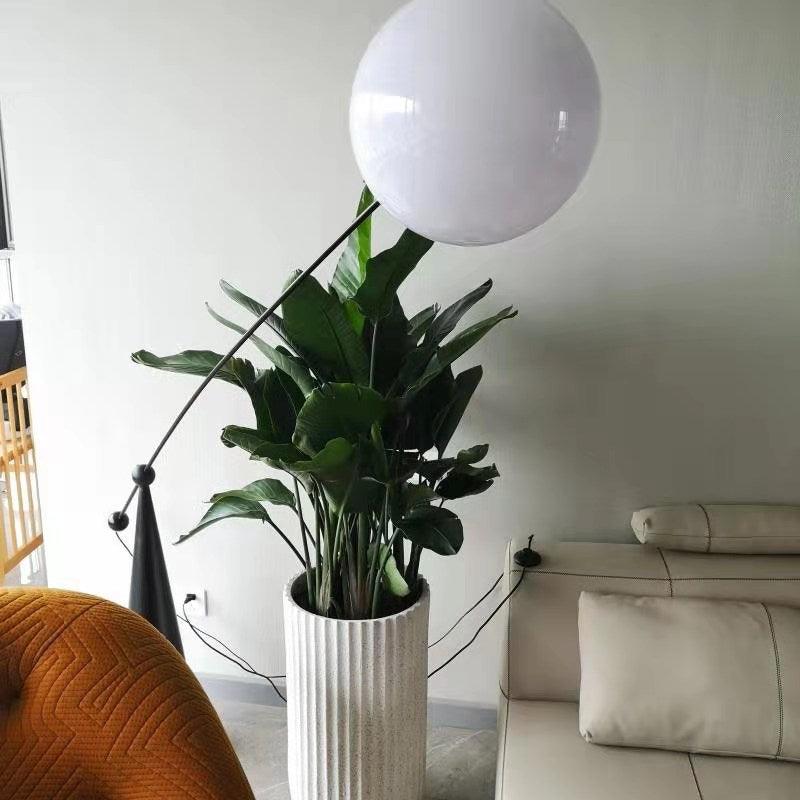 Ortalil Modern Arc Floor Lamp-Neutral Decor
