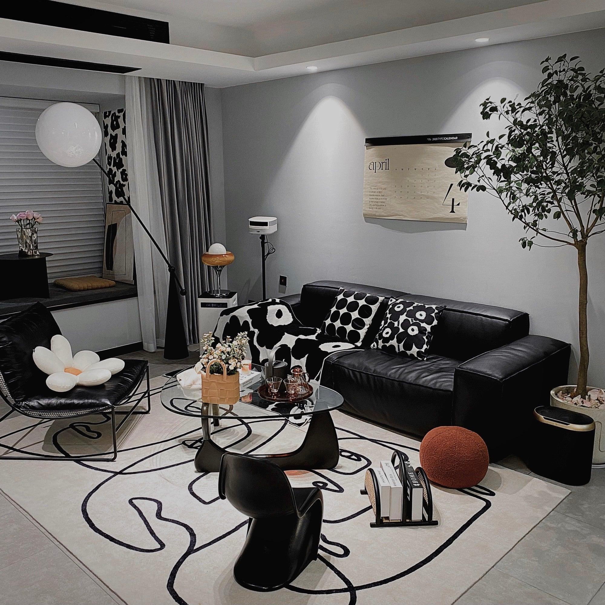 Ortalil Modern Arc Floor Lamp-Neutral Decor